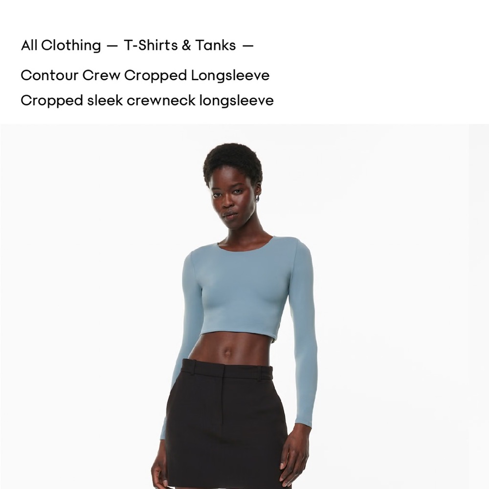 Babaton cropped contour top